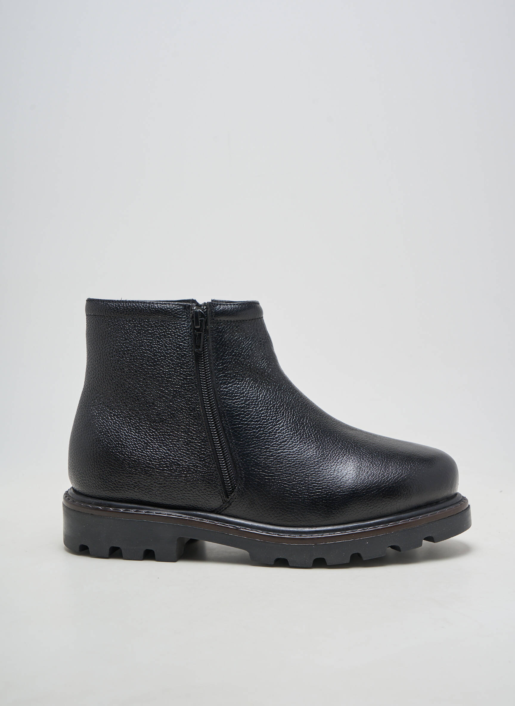 Bottines/boots matière lisse talon de 4 à 6cm noir ALTEX femme