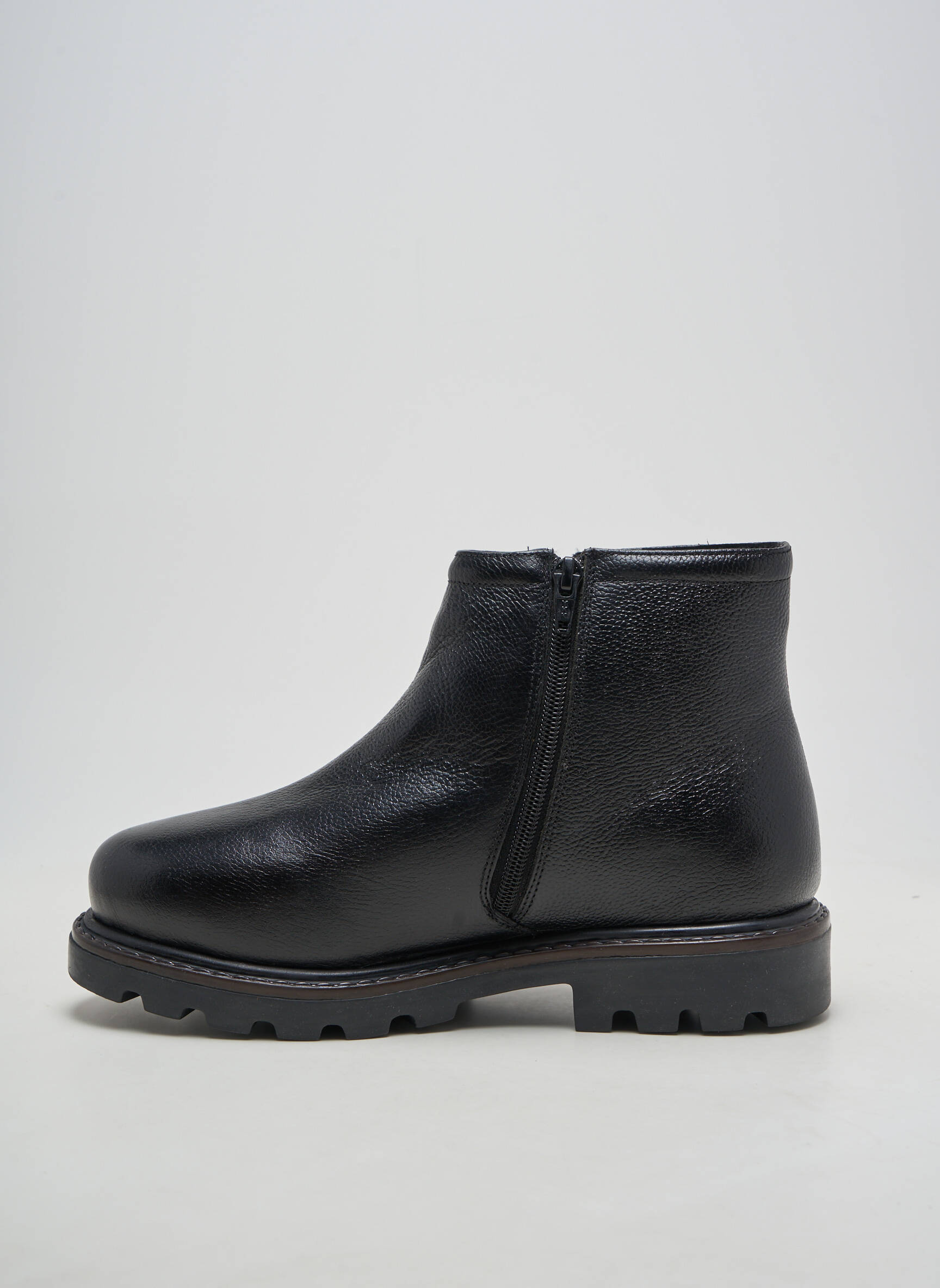Bottines/boots matière lisse talon de 4 à 6cm noir ALTEX femme