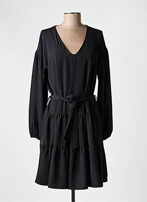 Robe courte manches longues manches longues noir BANDITAS FROM MARSEILLE femme
