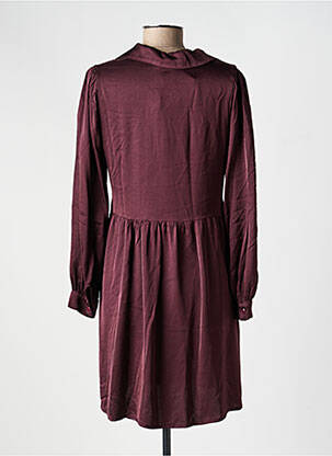 Robe mi-longue coupe fluide manches longues violet PAKO LITTO femme