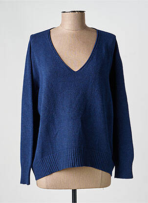 Pull coupe droite manches longues bleu PAKO LITTO femme