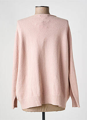 Pull coupe droite manches longues rose PAKO LITTO femme