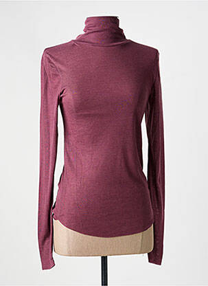 Sous-pull coupe cintrée manches longues violet MOLLY BRACKEN femme