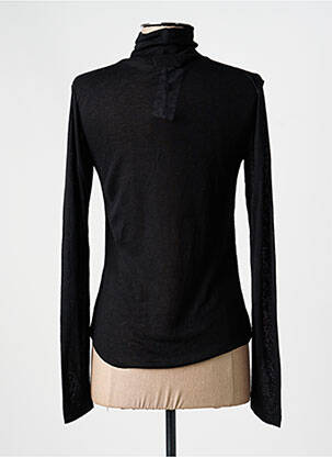 Sous-pull coupe cintrée manches longues noir MOLLY BRACKEN femme