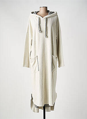 Robe longue manches longues manches longues blanc BANDITAS FROM MARSEILLE femme