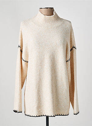 Pull coupe droite manches longues beige B.YOUNG femme