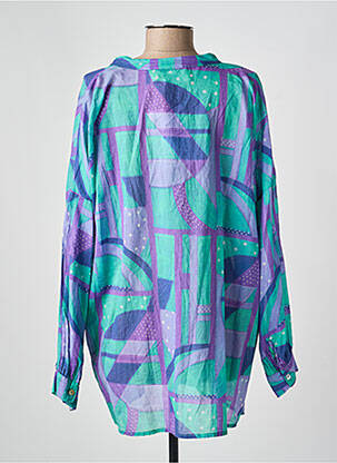 Blouse imprimé fantaisie manches longues bleu BANDITAS FROM MARSEILLE femme