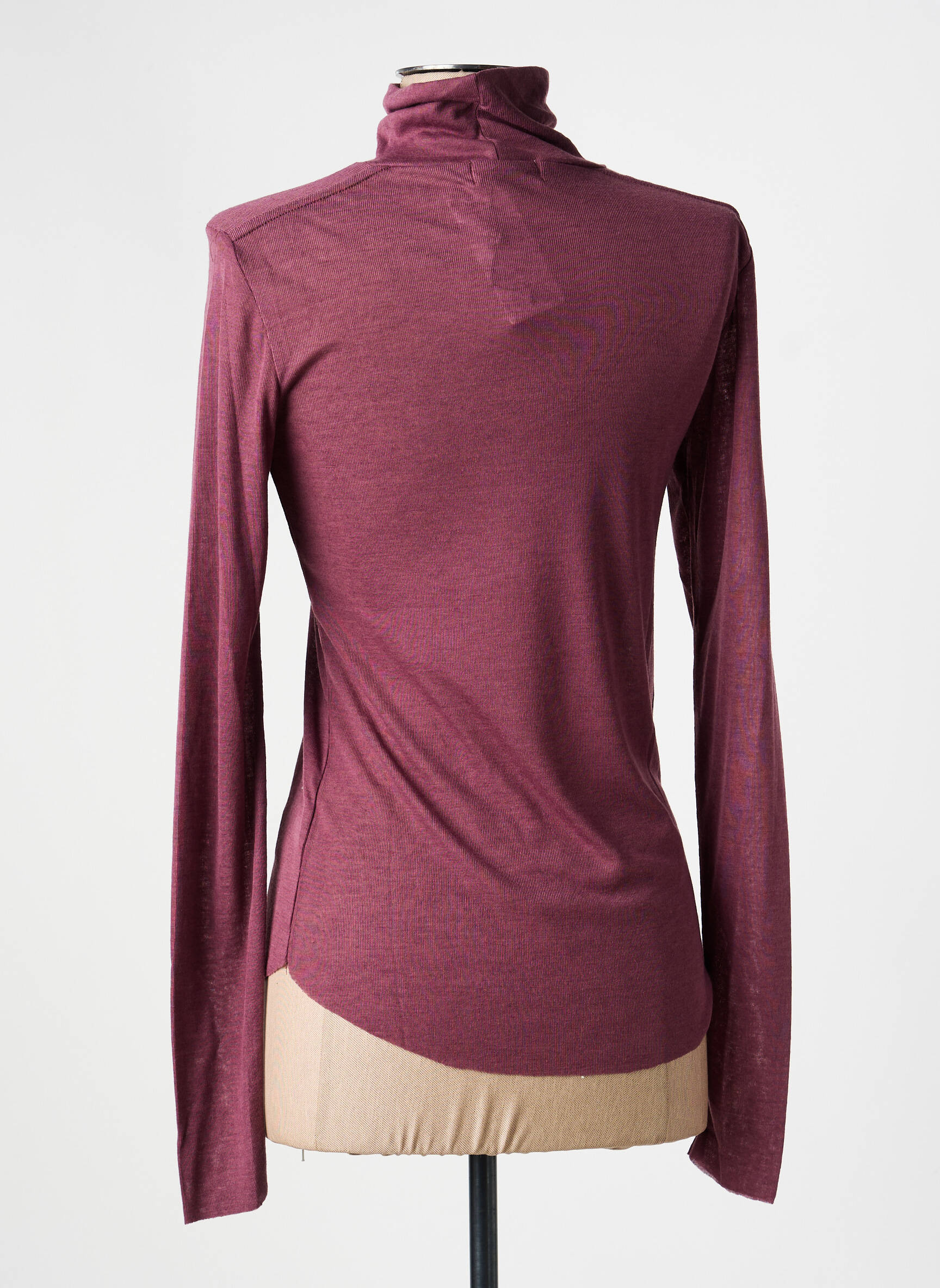 Sous-pull coupe cintrée manches longues violet MOLLY BRACKEN femme