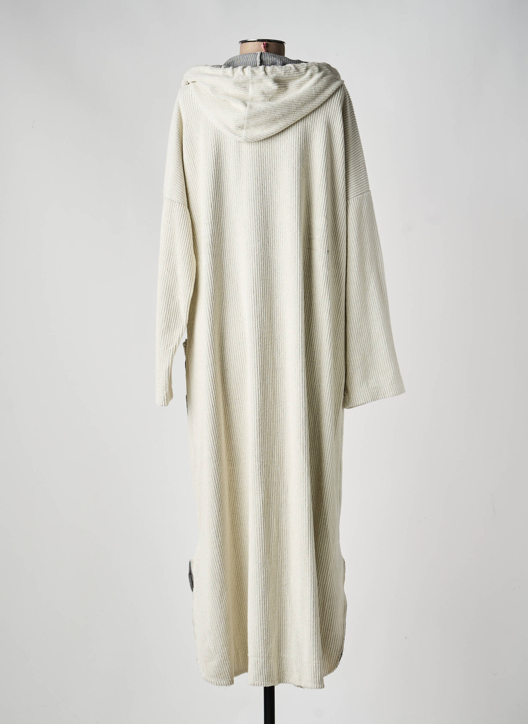 Robe longue manches longues manches longues blanc BANDITAS FROM MARSEILLE femme
