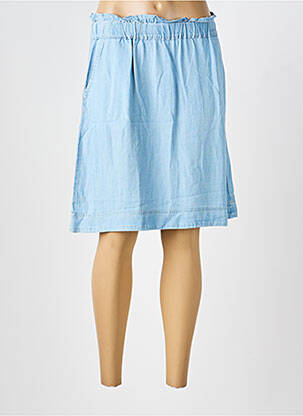 Jupe mi-longue coupe évasée bleu B.YOUNG femme