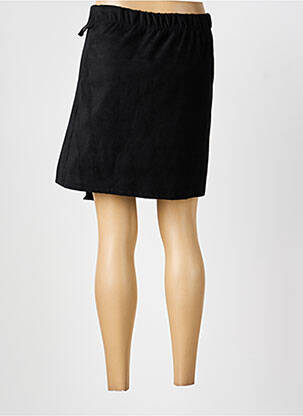 Jupe courte taille élastique noir M&G femme
