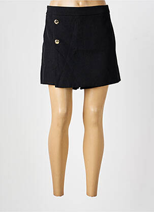 Jupe short coupe droite noir VERSION FEMININ femme