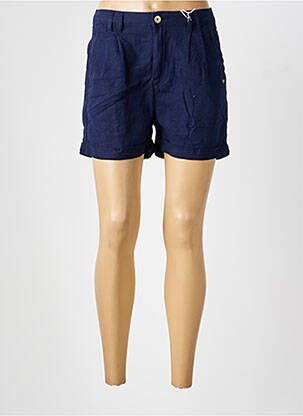 Short taille à pinces taille haute bleu LES P'TITES BOMBES femme