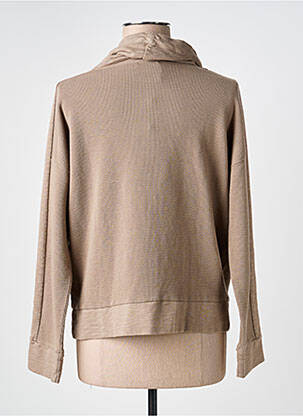 Sweat-shirt stretch manches longues marron PAKO LITTO femme