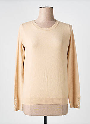 Pull stretch manches longues beige MOLLY BRACKEN femme