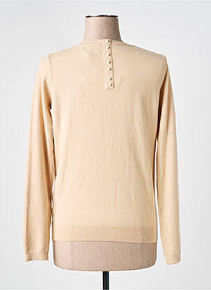 Pull stretch manches longues beige MOLLY BRACKEN femme