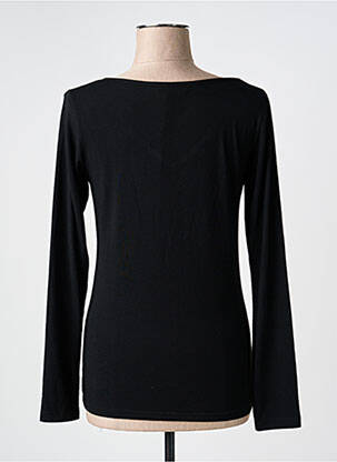 Pull coupe cintrée manches longues noir PAKO LITTO femme