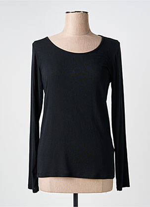 Pull coupe cintrée manches longues noir PAKO LITTO femme