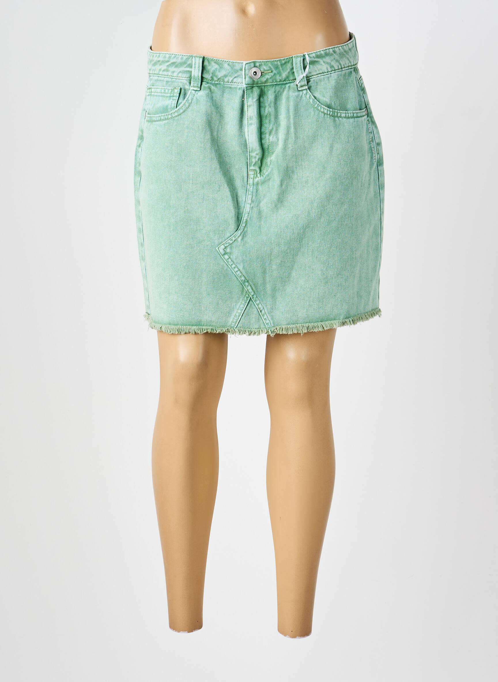 Jupe courte poches vert LES P'TITES BOMBES femme