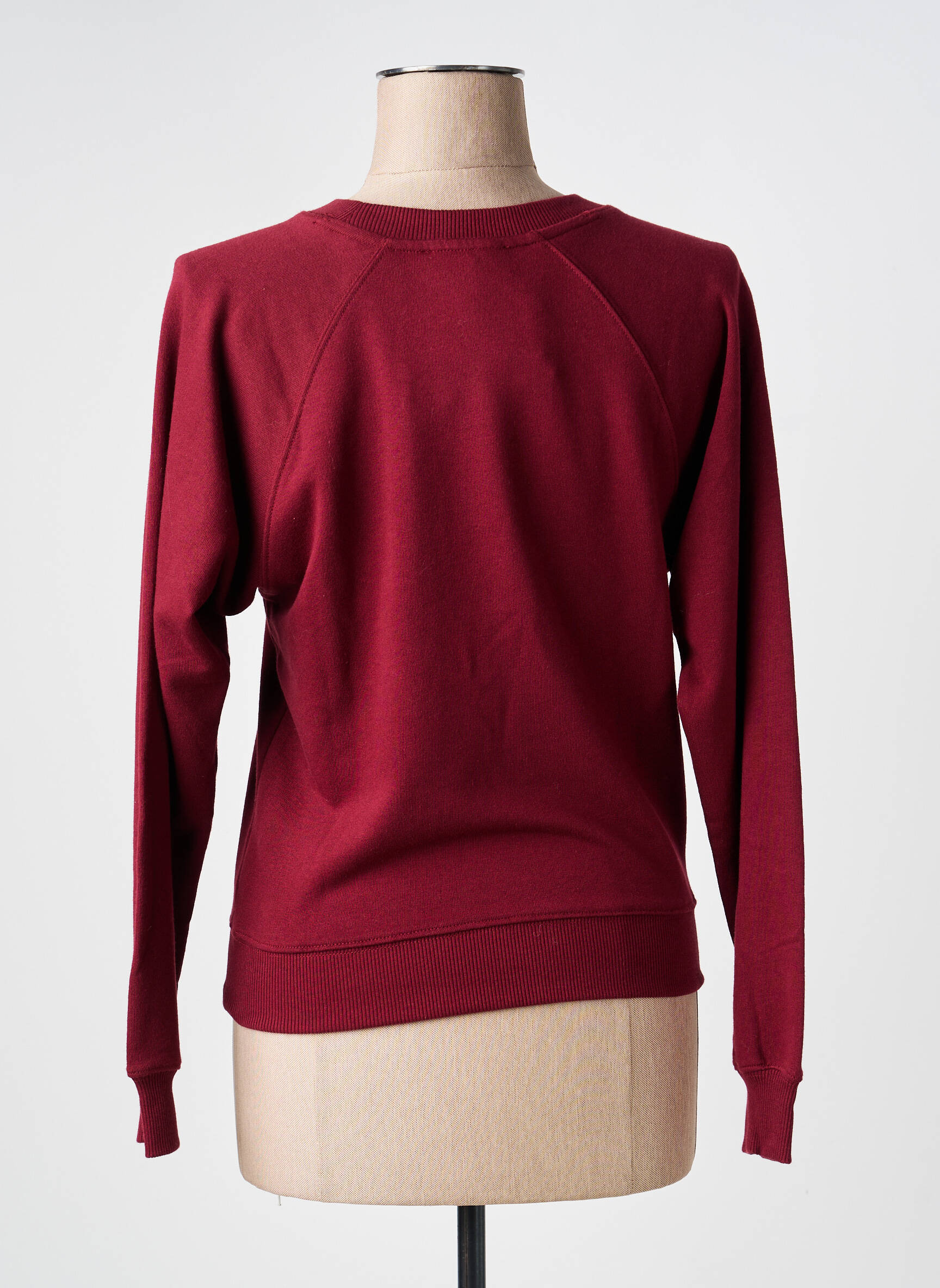 Sweat-shirt sérigraphie floquée manches longues rouge KING LOUIE femme