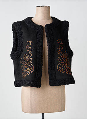 Veste casual col rond noir B.YOUNG femme