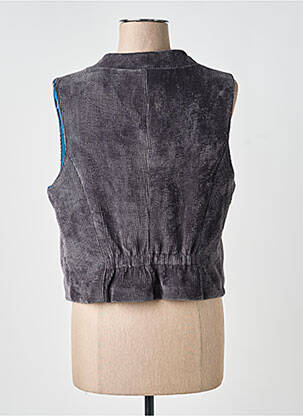 Gilet sans manche fermeture boutonnée sur le devant gris PAKO LITTO femme