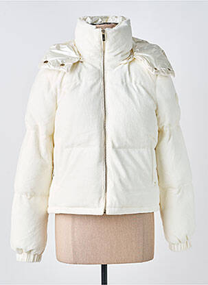 Doudoune poches a capuche blanc LPB femme