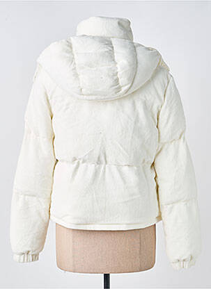 Doudoune poches a capuche blanc LPB femme