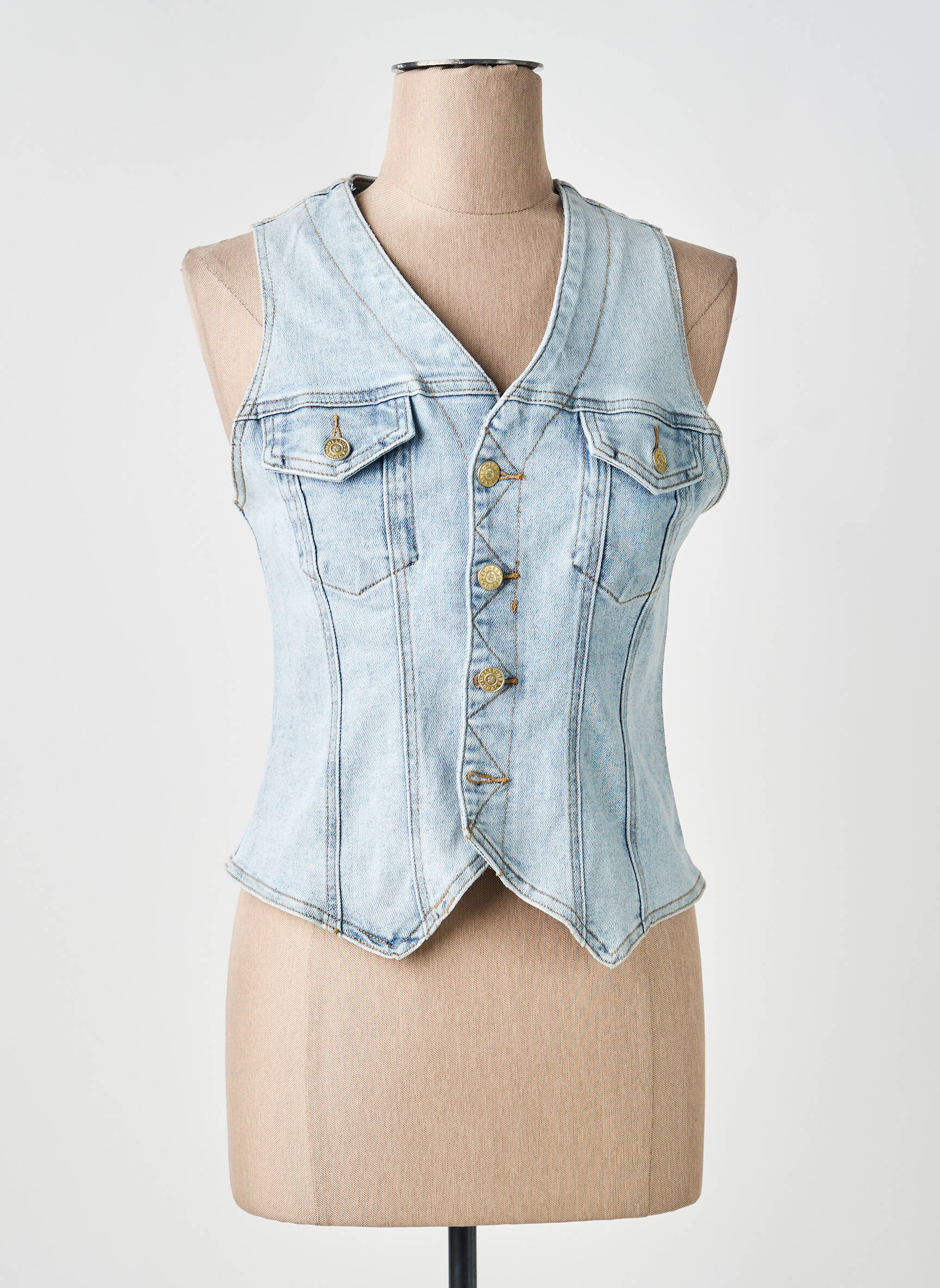 Veste casual poches bleu MOLLY BRACKEN femme
