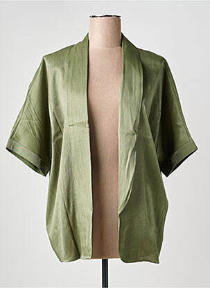 Veste chic tissage crêpe vert LES P'TITES BOMBES femme