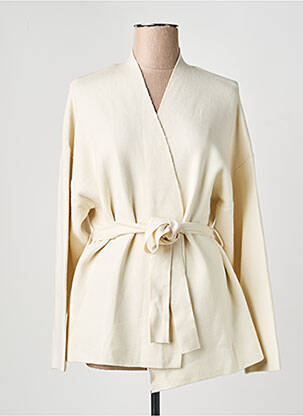 Gilet manches longues stretch beige B.YOUNG femme
