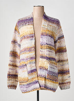 Gilet manches longues stretch violet MOLLY BRACKEN femme