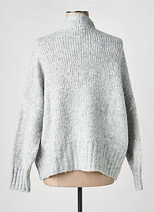 Gilet manches longues resserrée sur le bas gris PAKO LITTO femme