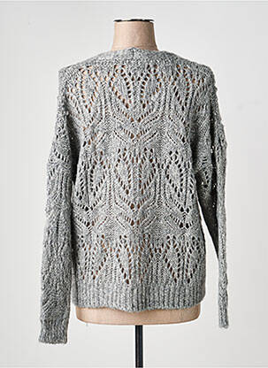 Gilet manches longues stretch gris PAKO LITTO femme