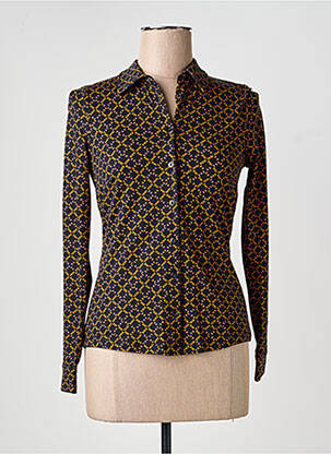 Chemisier coupe cintrée manches longues noir KING LOUIE femme