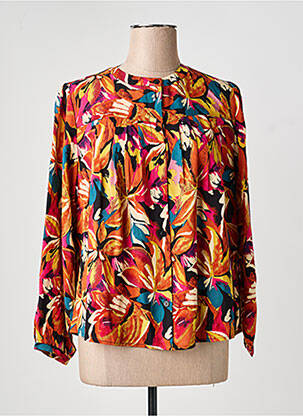 Chemisier imprimé fleurs manches longues orange KING LOUIE femme