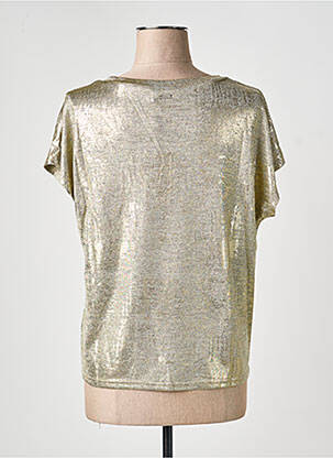 Top coupe fluide manches courtes or MOLLY BRACKEN femme