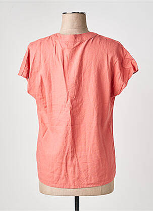 Blouse tissage crêpe manches courtes rose B.YOUNG femme