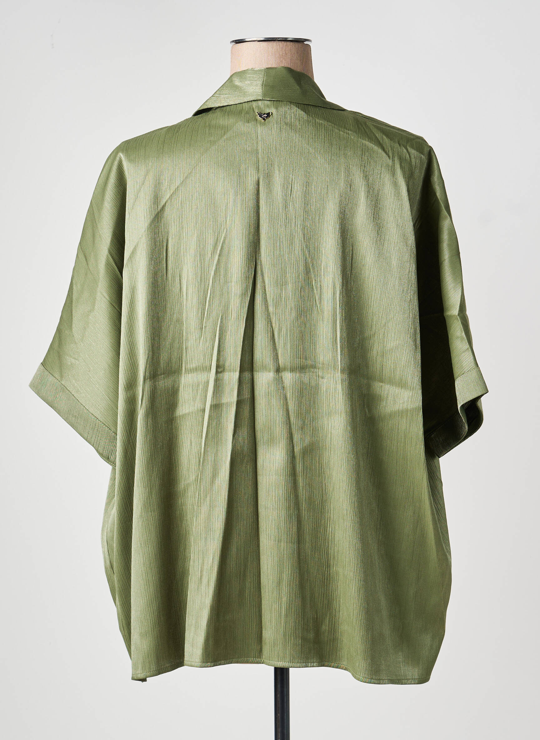 Veste chic tissage crêpe vert LES P'TITES BOMBES femme