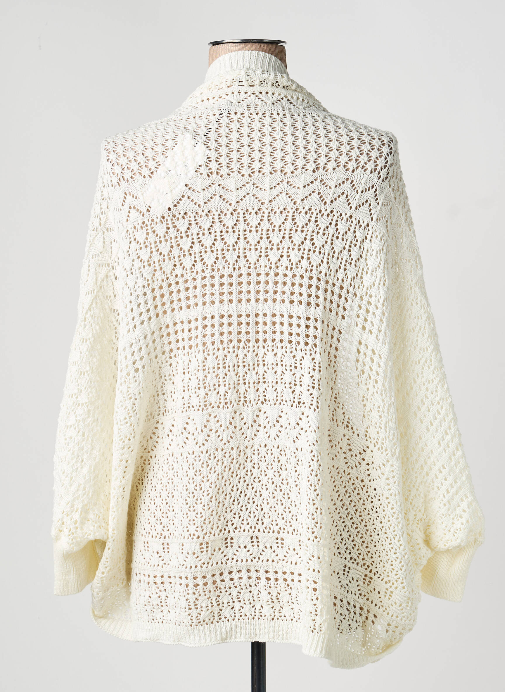 Gilet manches longues resserrée sur le bas beige MOLLY BRACKEN femme
