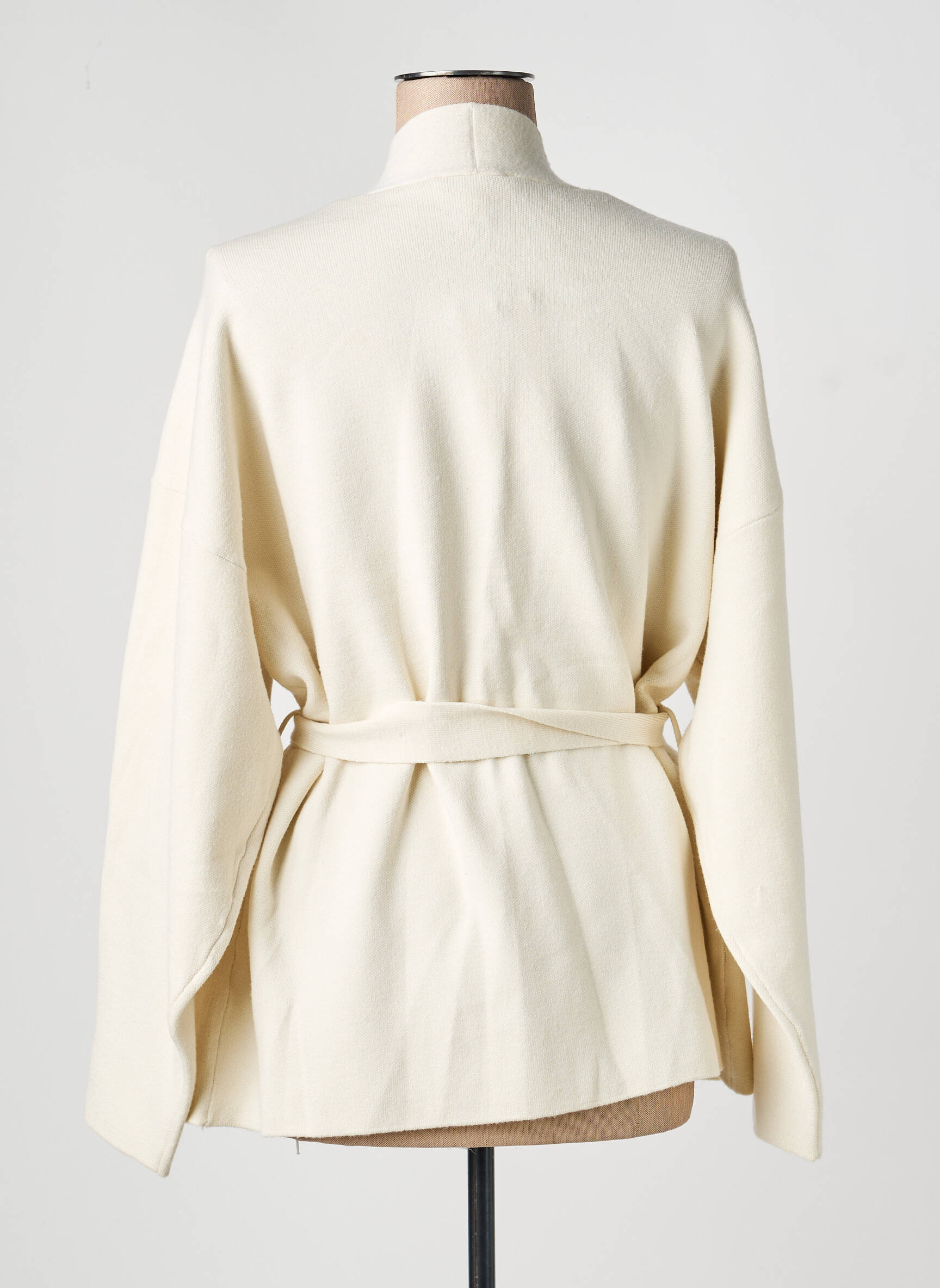 Gilet manches longues stretch beige B.YOUNG femme