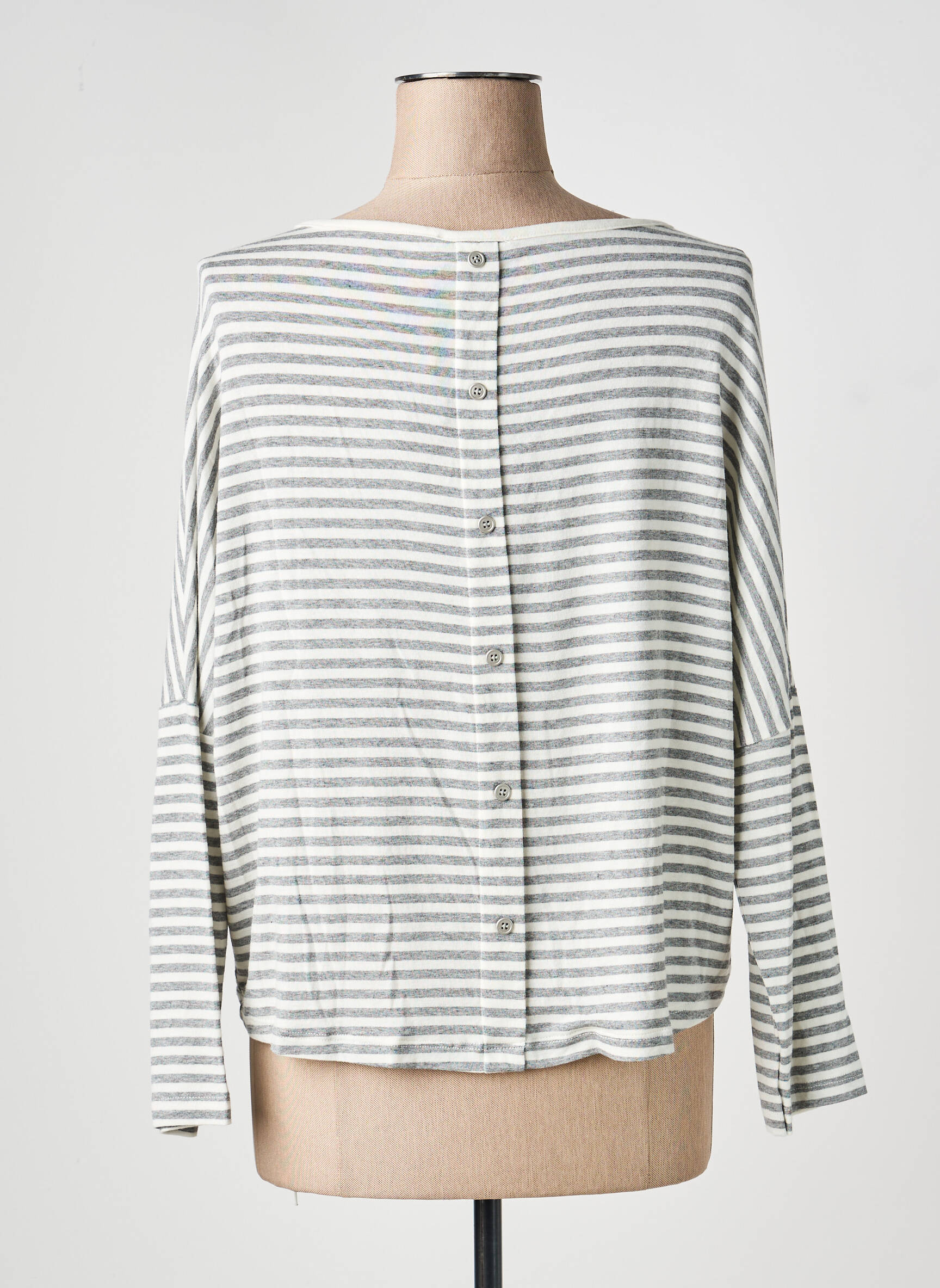 T-shirt manches longues manches longues gris PAKO LITTO femme