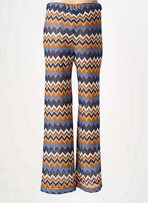 Pantalon droit taille élastique bleu BANDITAS FROM MARSEILLE femme