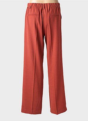 Pantalon droit taille élastique orange PAKO LITTO femme