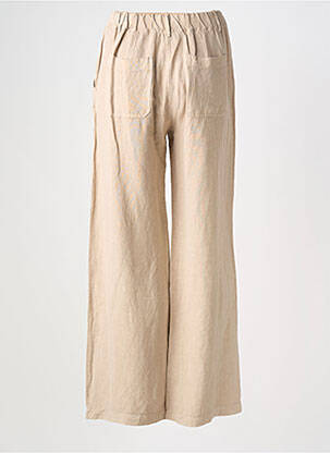 Pantalon droit taille élastique beige PAKO LITTO femme