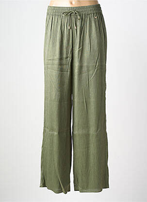 Pantalon droit taille élastique vert LPB LES PETITES BOMBES  femme