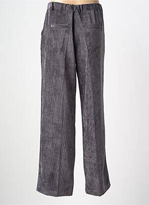 Pantalon droit fermeture zippée sous rabat boutonné gris PAKO LITTO femme