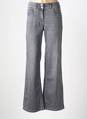 Jeans coupe large stretch taille normale gris ZRS TIMELESS femme