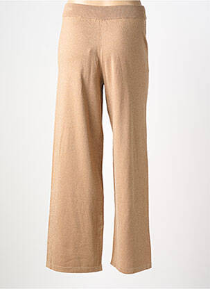 Pantalon flare taille élastique beige MOLLY BRACKEN femme