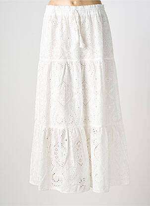 Jupe longue coupe évasée blanc MOLLY BRACKEN femme